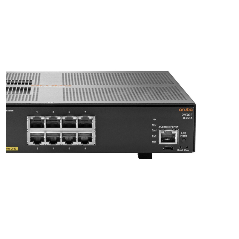 Switch HPE Aruba Networking 2930F 8G PoE+ 2SFP – Switch administrable PoE+ de couche 3 à 10 ports – Image 2